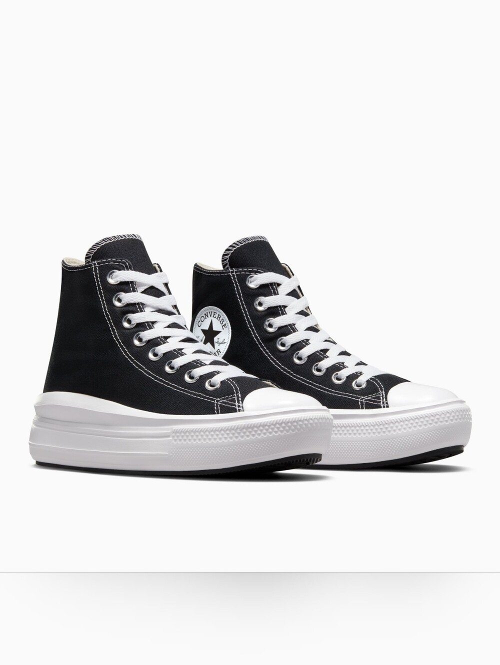 Converse All Star Move High top Platform Sneakers In Black